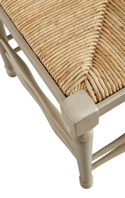 Provence Single Seat Reed Bench by Furniture Classics