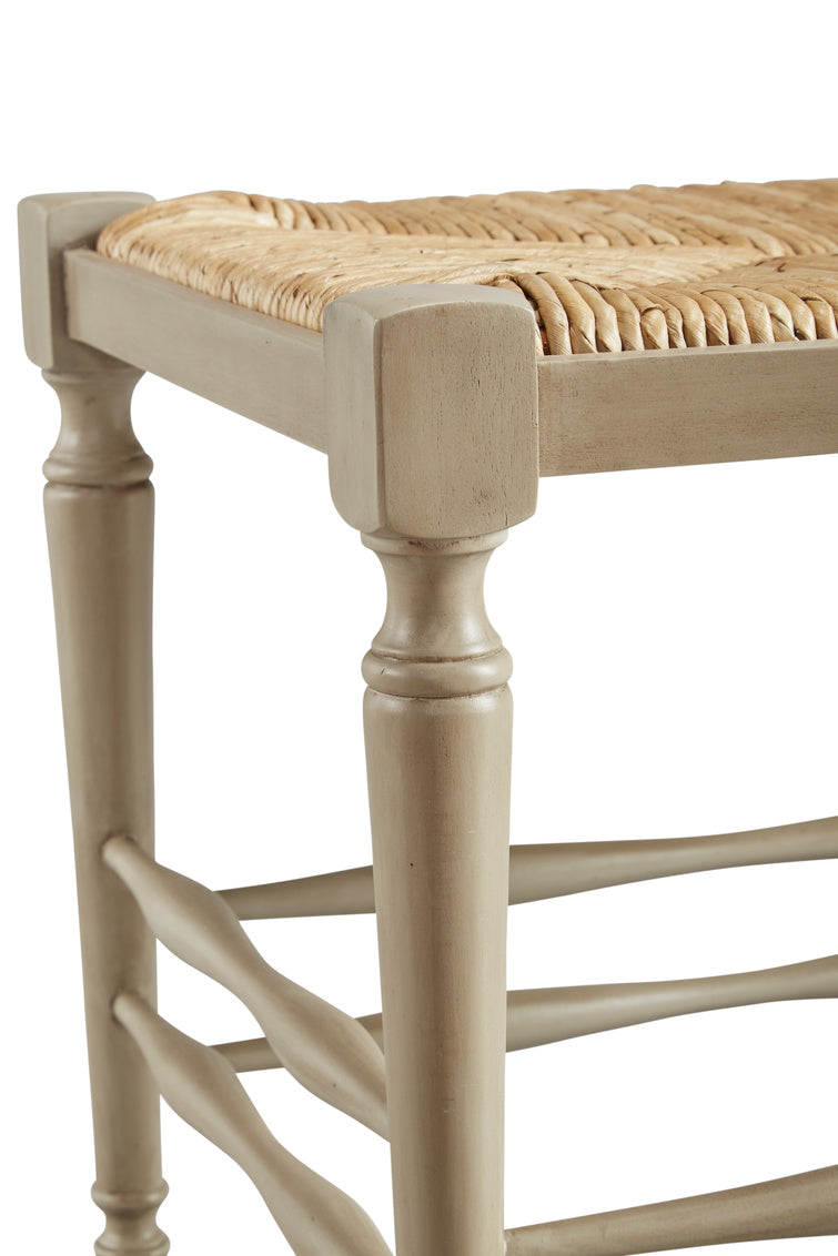 Provence Single Seat Reed Bench by Furniture Classics