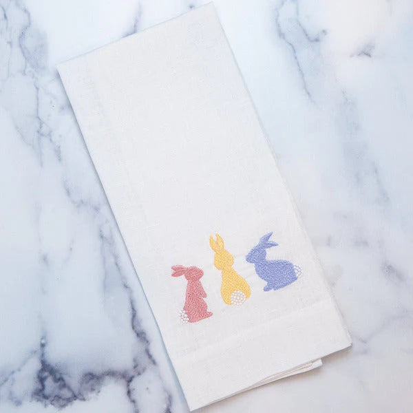 Easter Bunny Trio Linen Towel