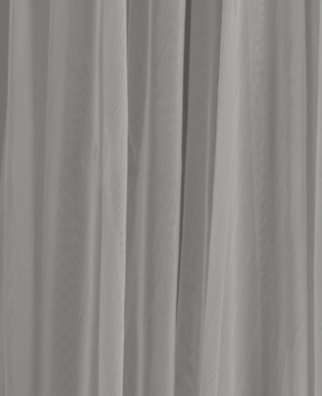 Whisper Grey Gathered Tulle Semi Sheer With Lining Window Curtains 108"