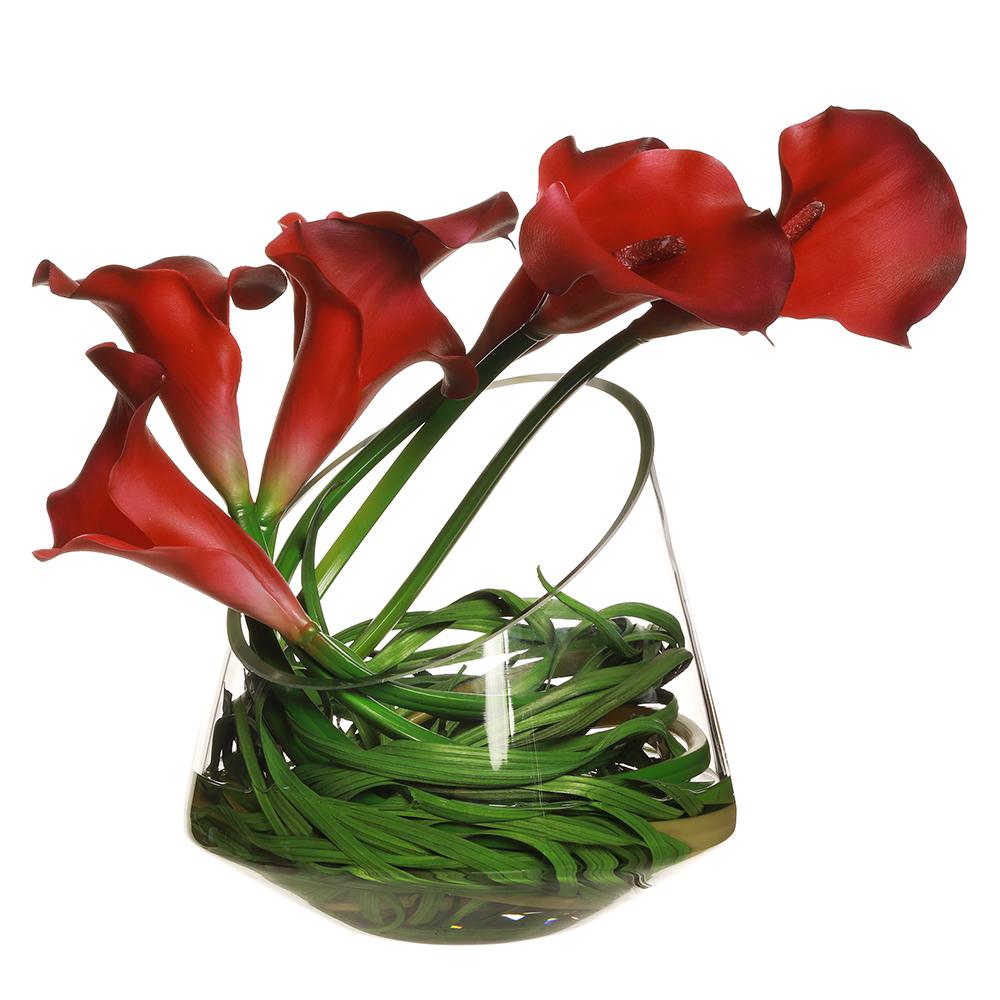 Calla Lilly in Gras Botantial Faux Arrangement