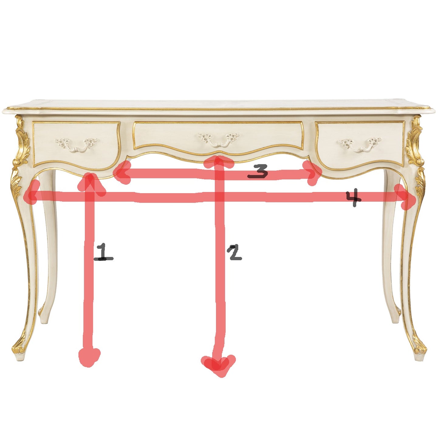 Angela Dressing Table – French Market Collection | Free Shipping