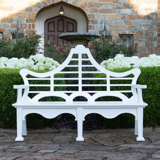 Bay Lake Garden Bench, Hydrangea White