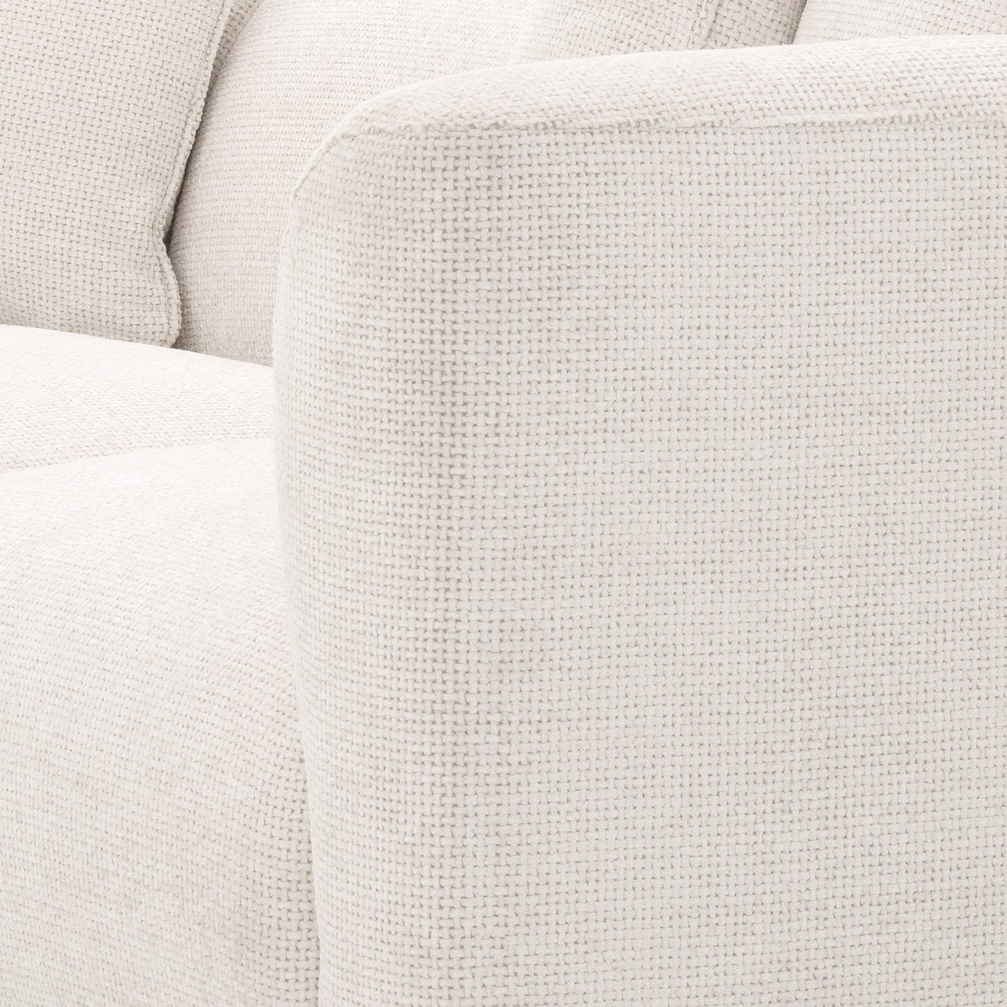 Contemporary Sofa by Tara Shaw showing closeup view or fabric texture