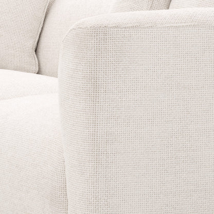 Contemporary Sofa by Tara Shaw showing closeup view or fabric texture