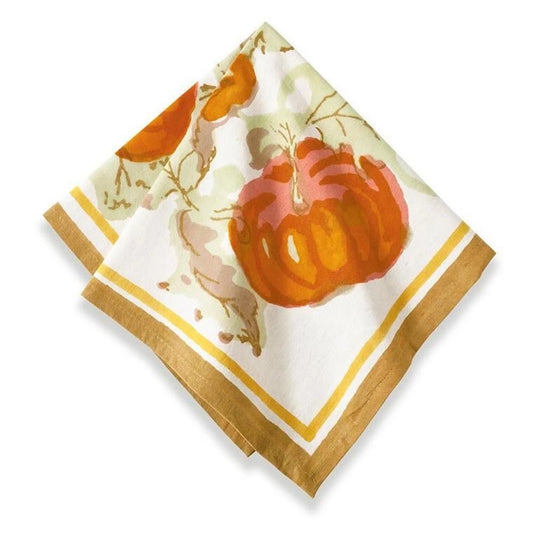 Pumpkin Orange/Mustard Napkins Set of 6