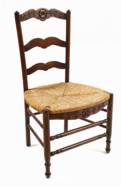 Provence Brown Side Dining Chairs (Pair of 2) by French Market Collection