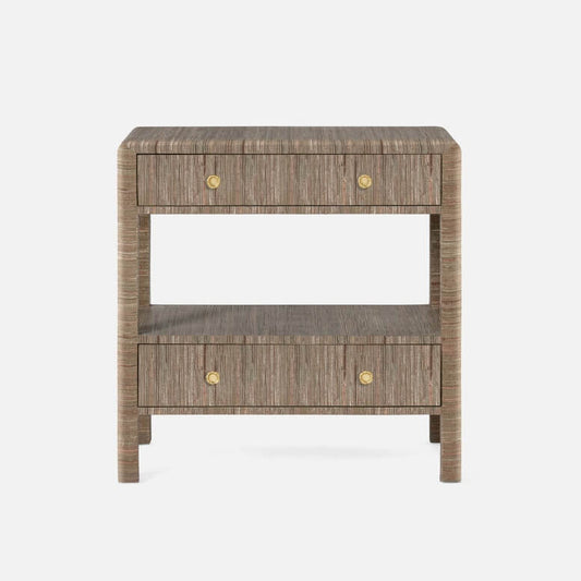 Parson Nightstand in Mochel Hemp