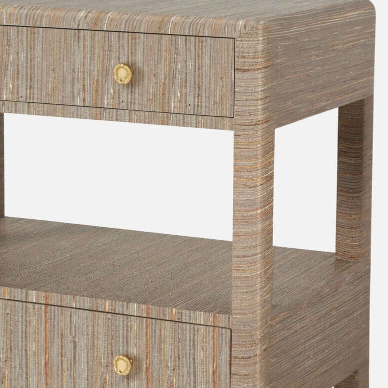 Parson Nightstand in Mocha Hemp