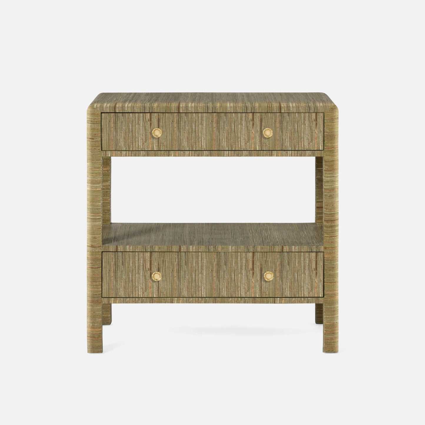 Parson Nightstand in Olive Hemp