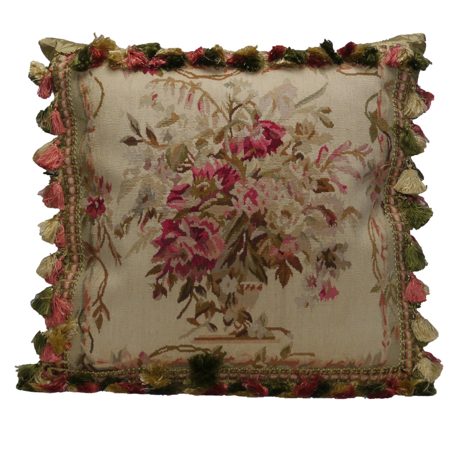 Hollyhock Aubusson Pillow