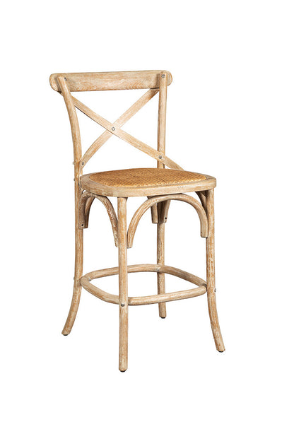 Country French Bentwood Counter Stool w/Metal Back Various Colors