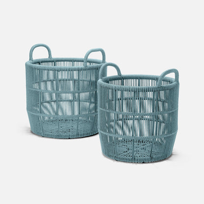 Alcoy Baskets Arctic Blue Set of 2 Made Goods