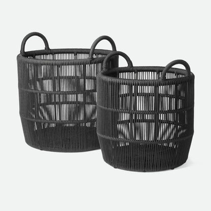 Alcoy Baskets Slate Set of 2 by Made Goods