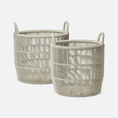 Alcoy Baskets Sand Set of 2 by Made Goods