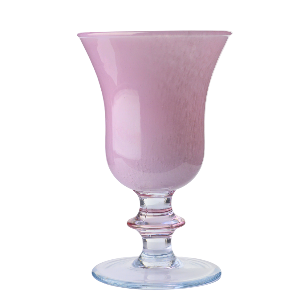 ialto Water Wine Glasses from Easter Collection showing pink