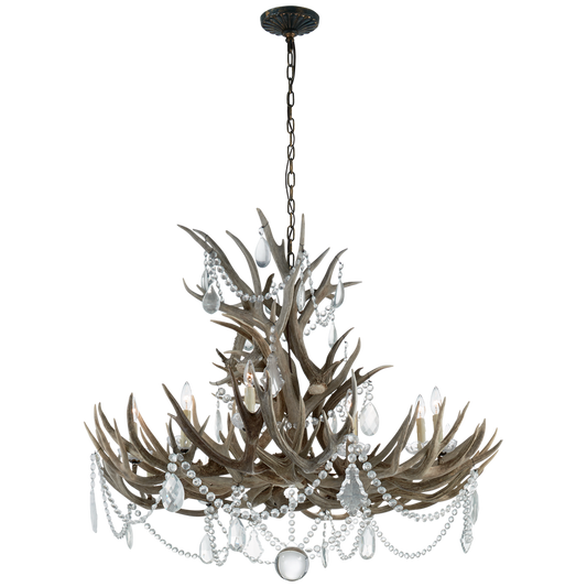 Straton Wide Chandelier by Visual Comfort