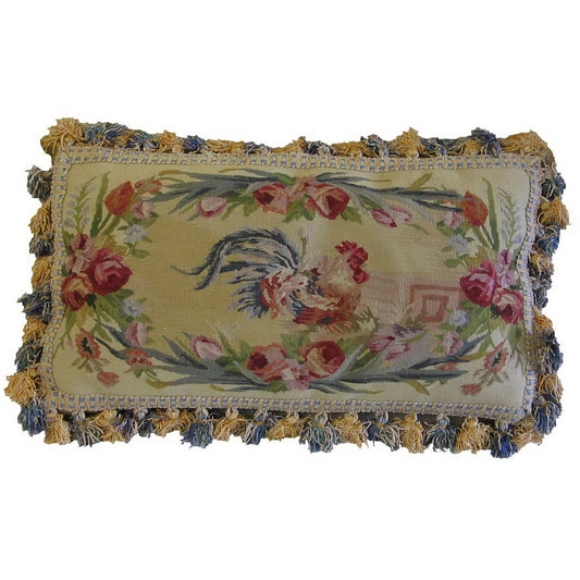 Something to Crow About Aubusson Pillow  12x24