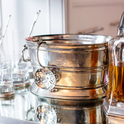 Vintage Small Ice Bucket with Handles