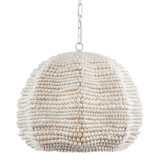 Octavia White Pendant by Currey and Company