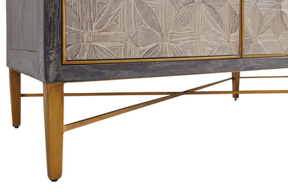 Aurora Moroccan Server/Sideboard by Furniture Classics view of lower frame