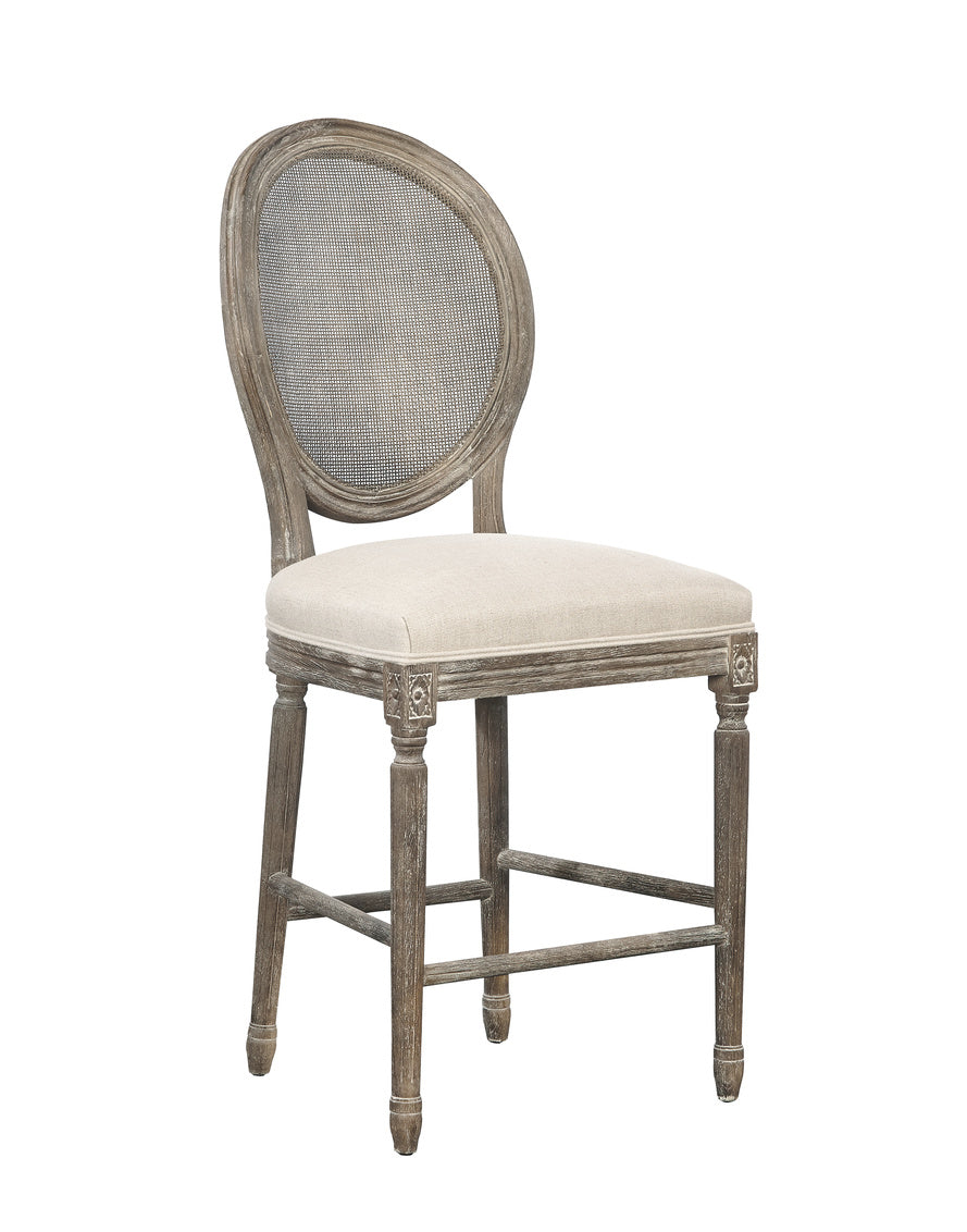 Renton Bar Stool, Rattan Back by Furniture Classics