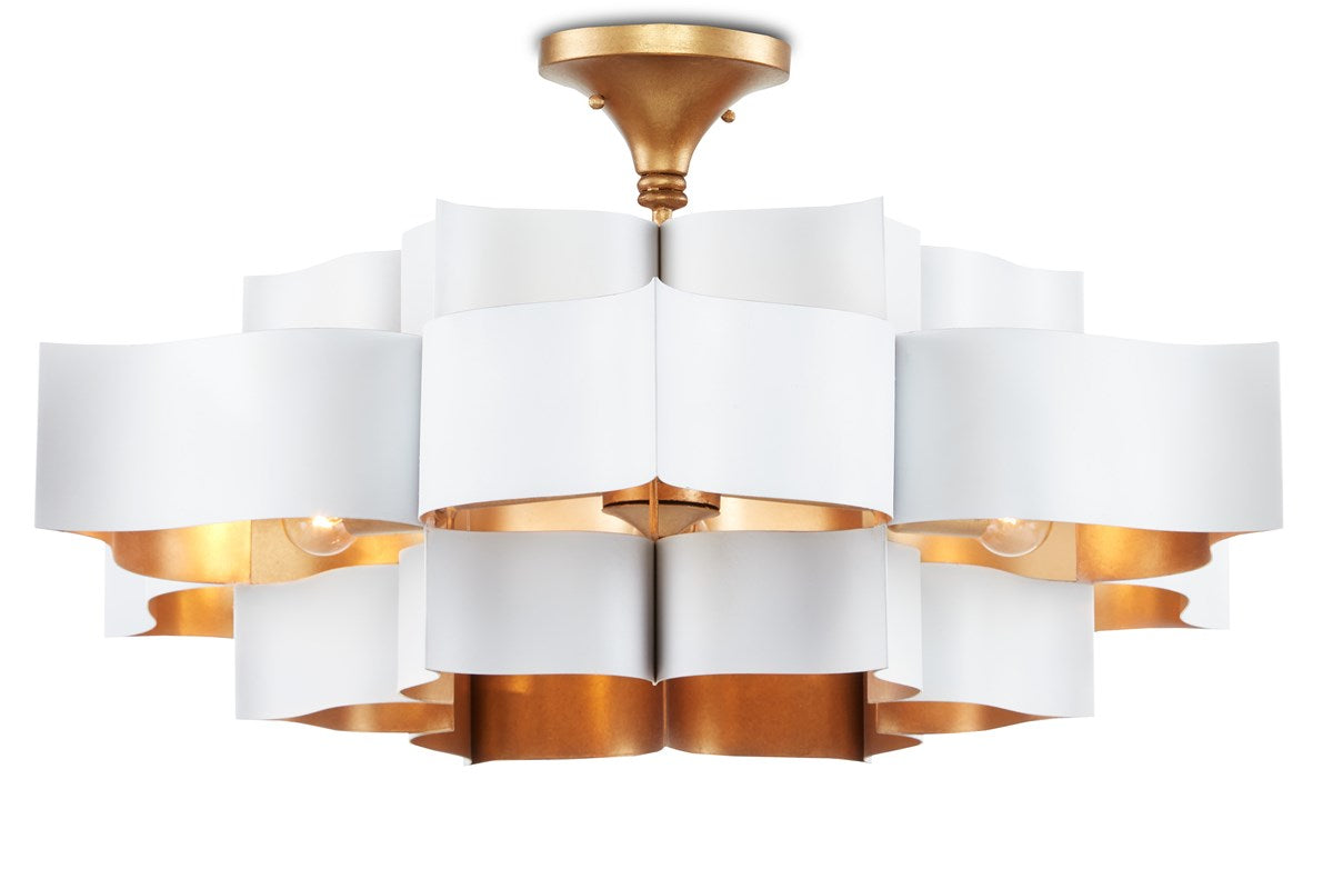 Grand Lotus Large Chandelier by Currey and Company