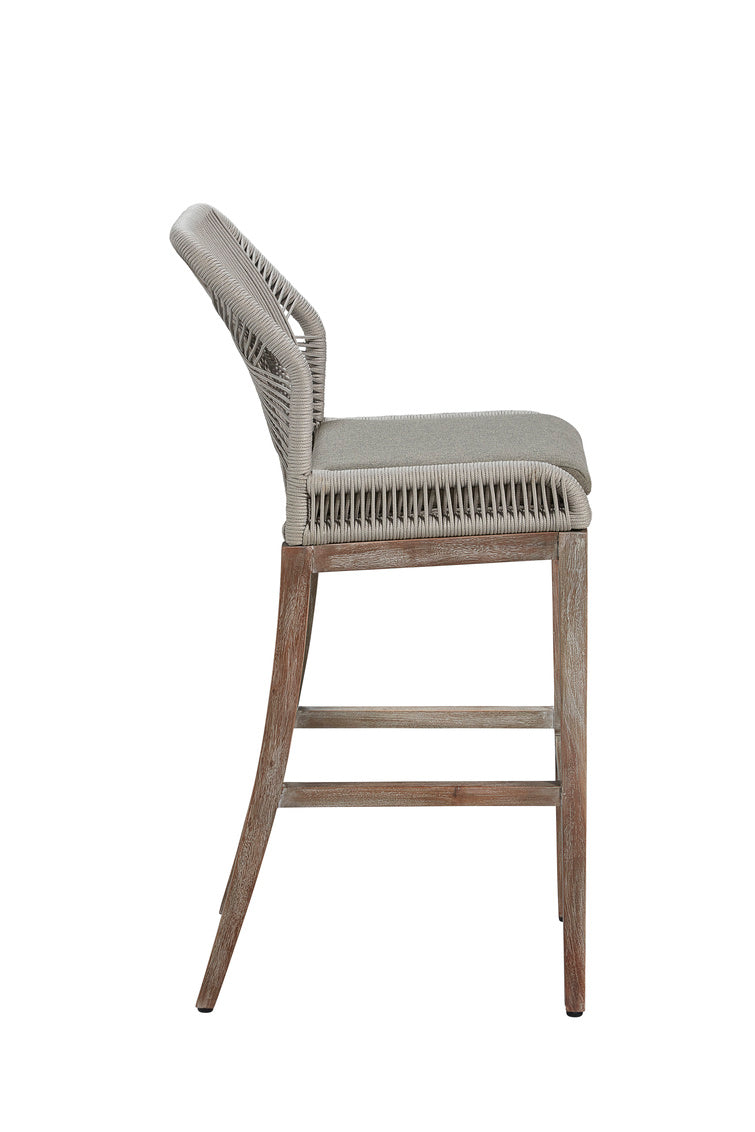 Gray Fiddler Counter Stool