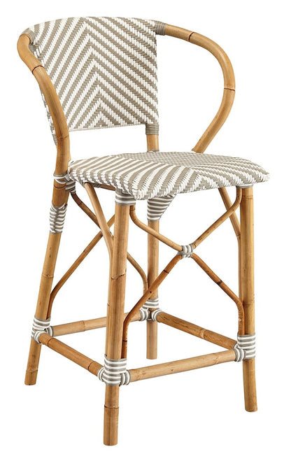 Gray Pearl Bamboo Bar & Counter Stool by Furniture Classics