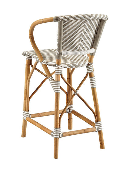 Gray Pearl Bamboo Bar & Counter Stool by Furniture Classics