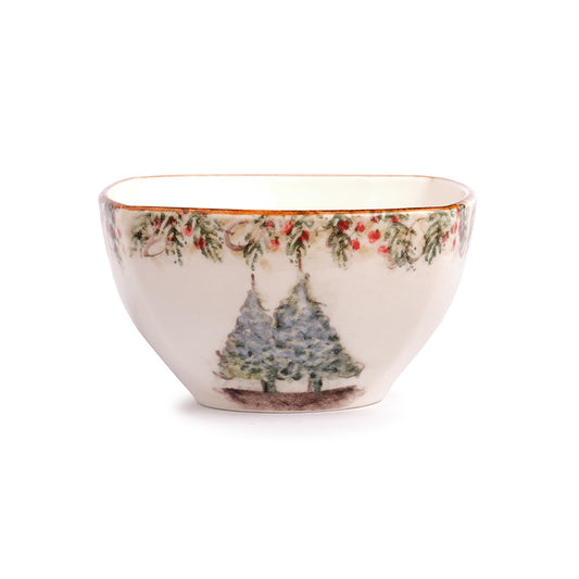 Natale Small Square Bowl by Arte Italica