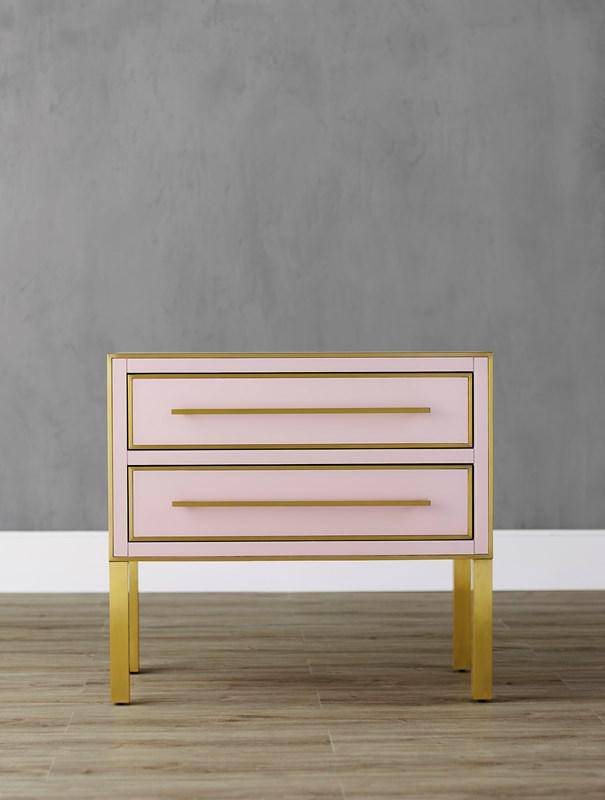 Arden Pink Chest Nightstand - Maison de Kristine