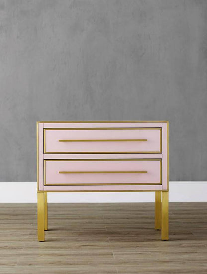 Arden Pink Chest Nightstand - Maison de Kristine