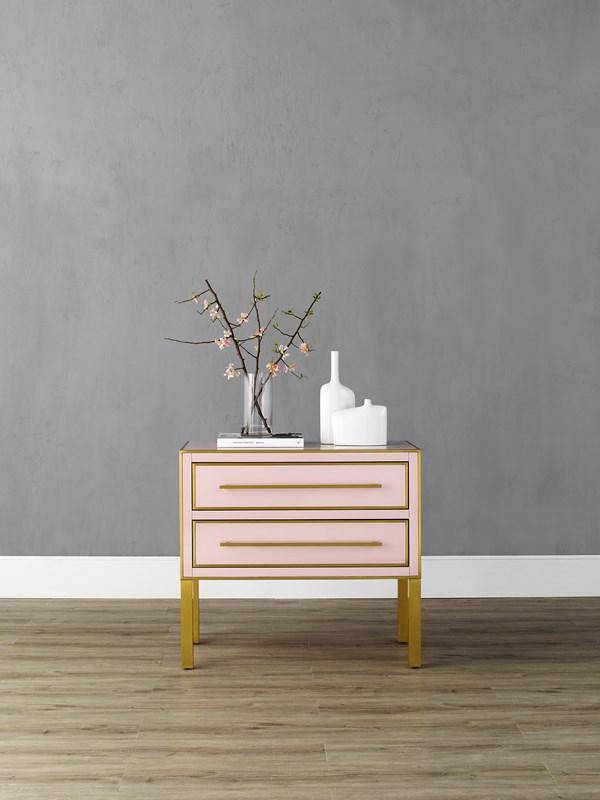 Arden Pink Chest Nightstand - Maison de Kristine