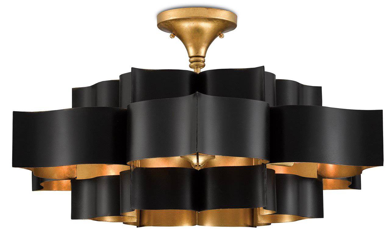 Grand Lotus Black Large Chandelier - Maison de Kristine