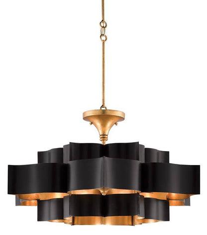 Grand Lotus Black Large Chandelier - Maison de Kristine