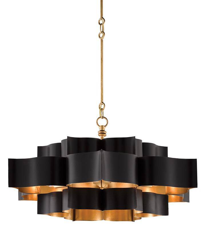 Grand Lotus Black Large Chandelier - Maison de Kristine