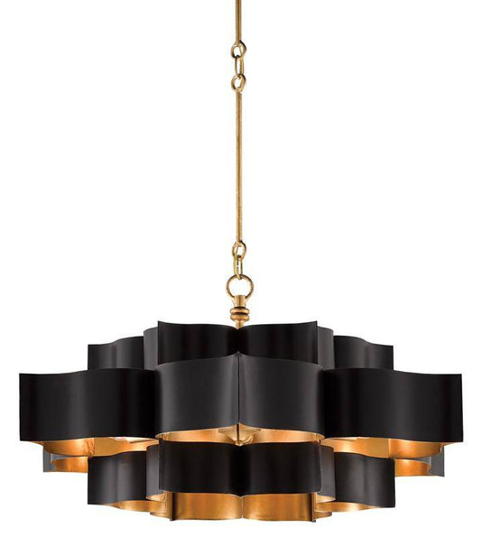 Grand Lotus Black Large Chandelier - Maison de Kristine