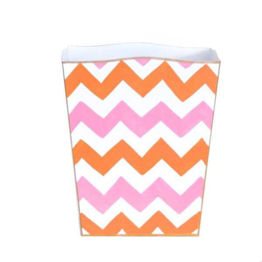 Pink Bargello Wastebasket by Dana Gibson - Maison de Kristine