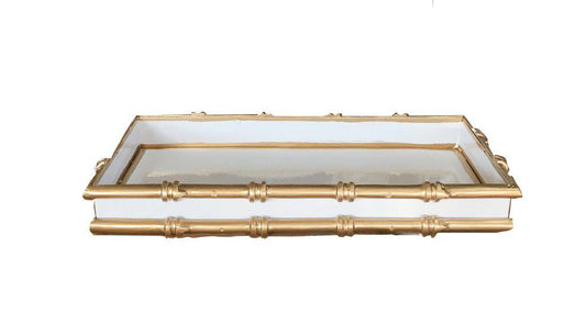 White Bamboo Letter Tray Desk Accessory - Maison de Kristine