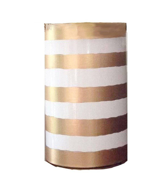 Gold Striped Hand Painted Pen Holder Desk Accessory - Maison de Kristine