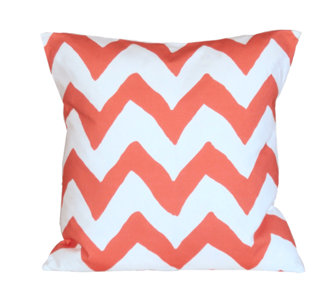 Orange Bargello  22" Pillow By Dana Gibson - Maison de Kristine