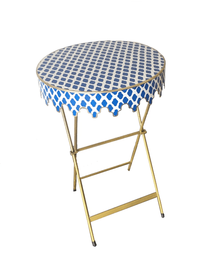 Glenbrook Table in Navy Parsi - Maison de Kristine