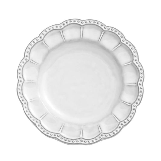 Bella Bianca Beaded Bread Plates Set of 4 - Maison de Kristine