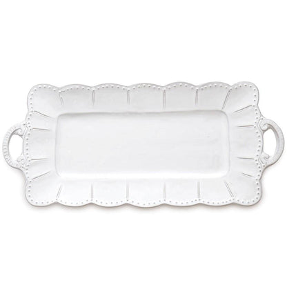 Bella Bianca Beaded Rectangular Tray - Maison de Kristine