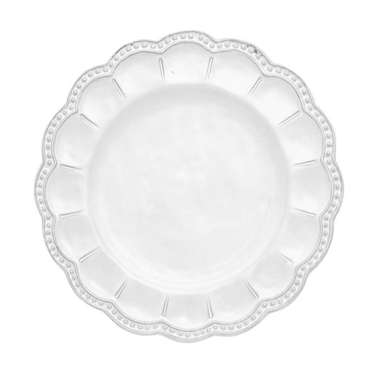 Bella Bianca Beaded Salad Plates Set of 4 - Maison de Kristine