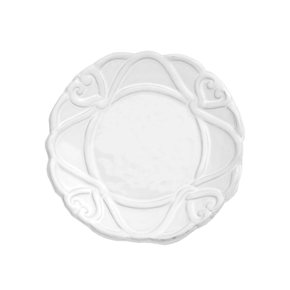 Bella Bianca Ribbon Bread Plates Set of 4 - Maison de Kristine