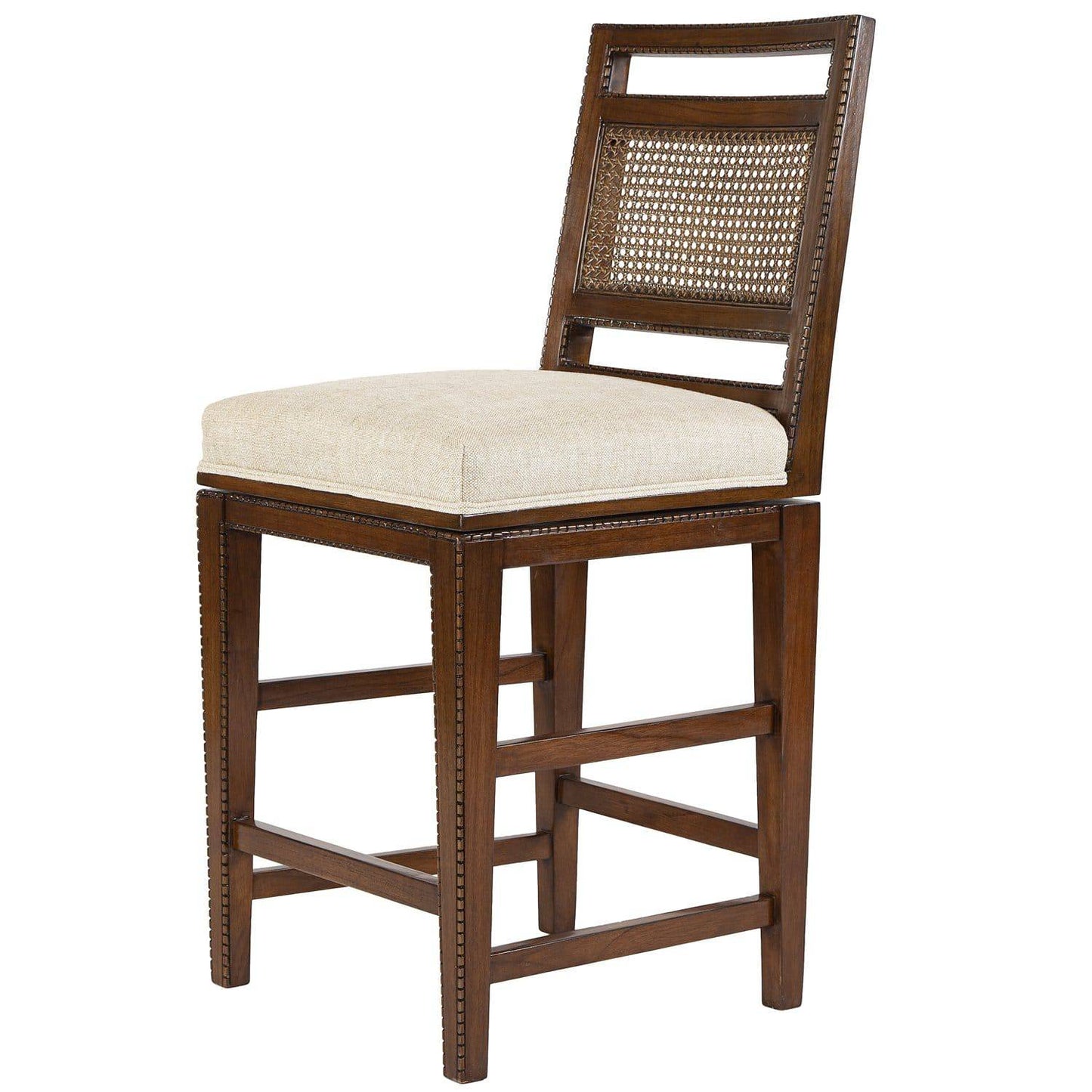 Olivia Swivel Barstool 29" Seat Height in Brown - Maison de Kristine