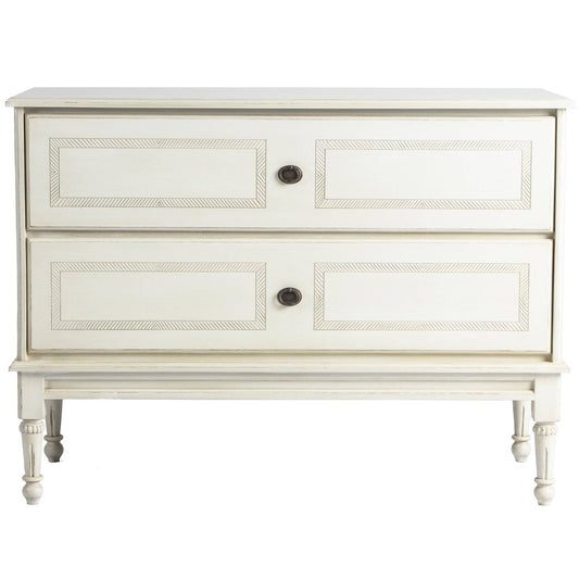 French Cream 2 Drawer Chest - Maison de Kristine