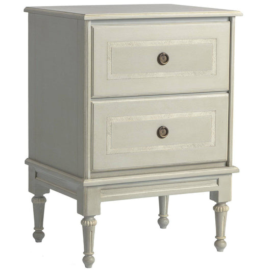 Grey Two Drawer Chest/Nightstand - Maison de Kristine